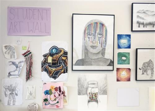 Student Art Wall